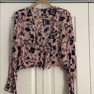 Express Long Sleeve Crop Top